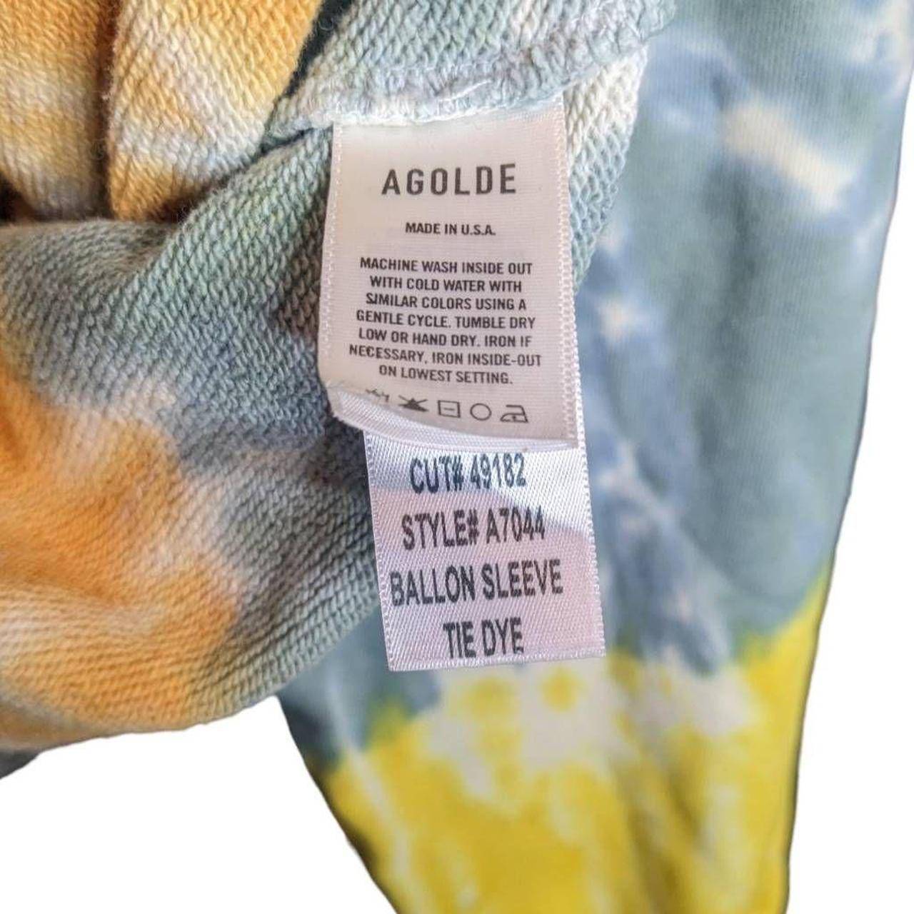 Agolde balloon sleeve tie best sale dye sweatshirt