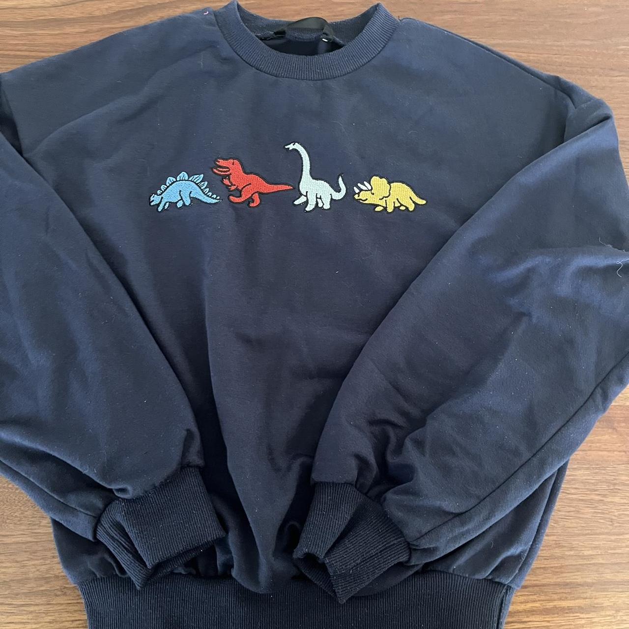 Dino pullover SHEIN In great condition, only worn a... - Depop