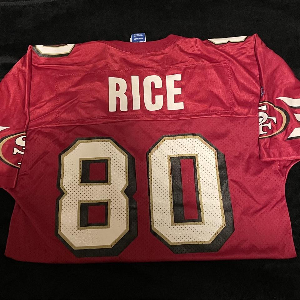 Vintage Champion Jerry Rice Jersey San Fran with - Depop