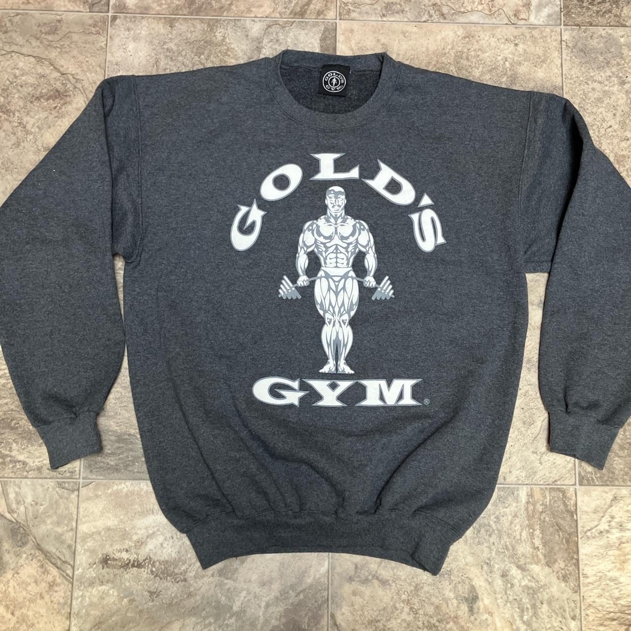 Weight lifters golds gym crew neck sweatshirt... Depop