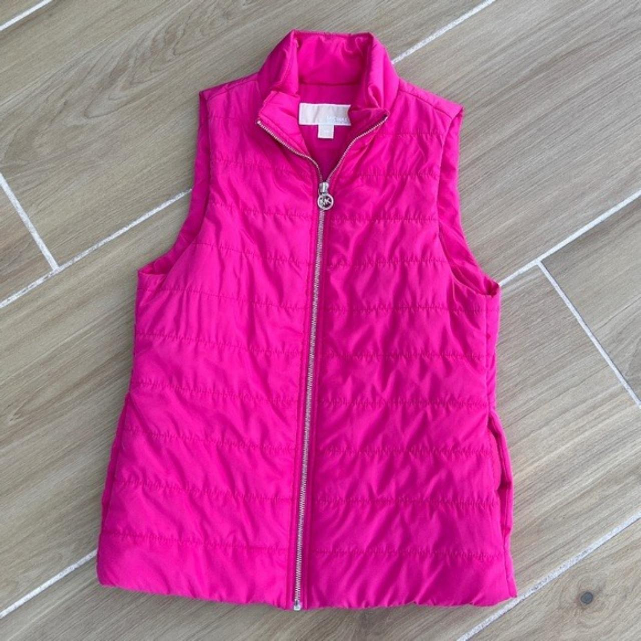 michael kors vest womens pink