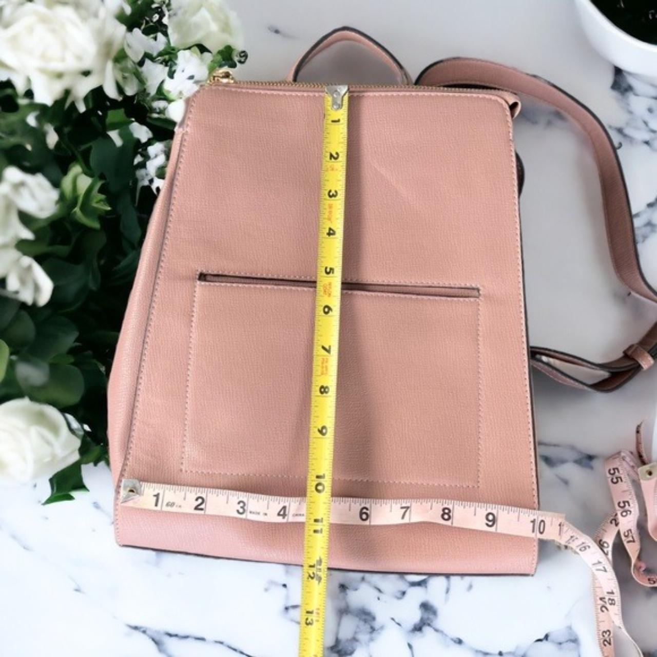 Dune London Pink Faux Leather Backpack Top zipper