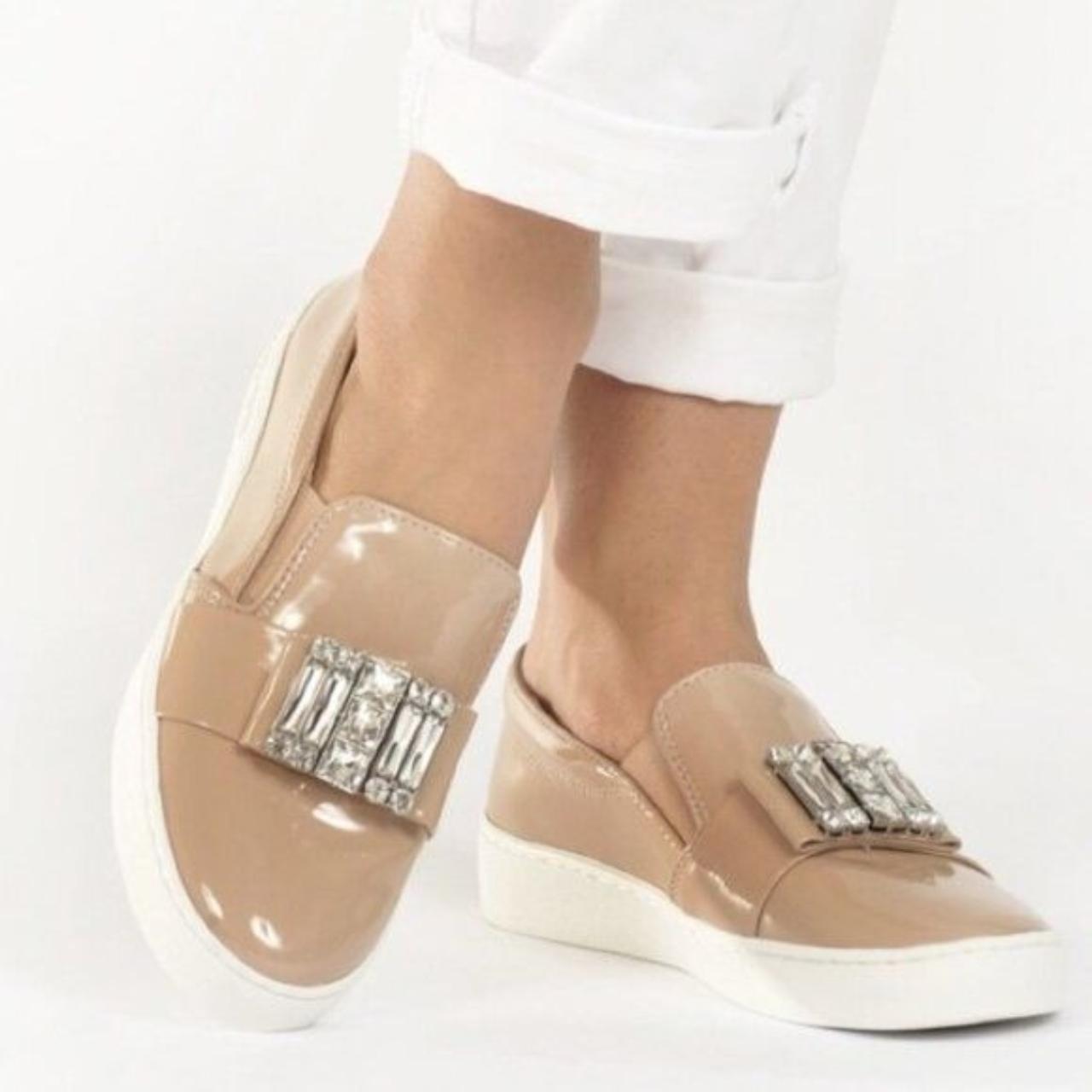 Michael Kors Michelle Faux Patent Leather Slip On