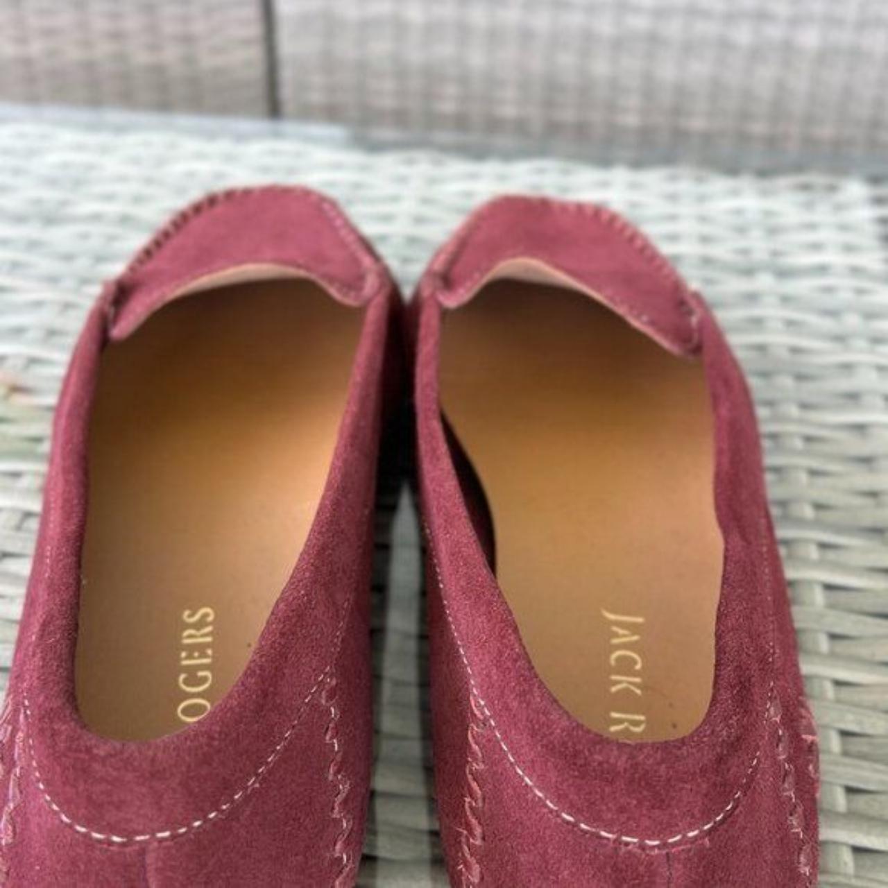 Jack Rogers Millie Burgundy Suede Depop