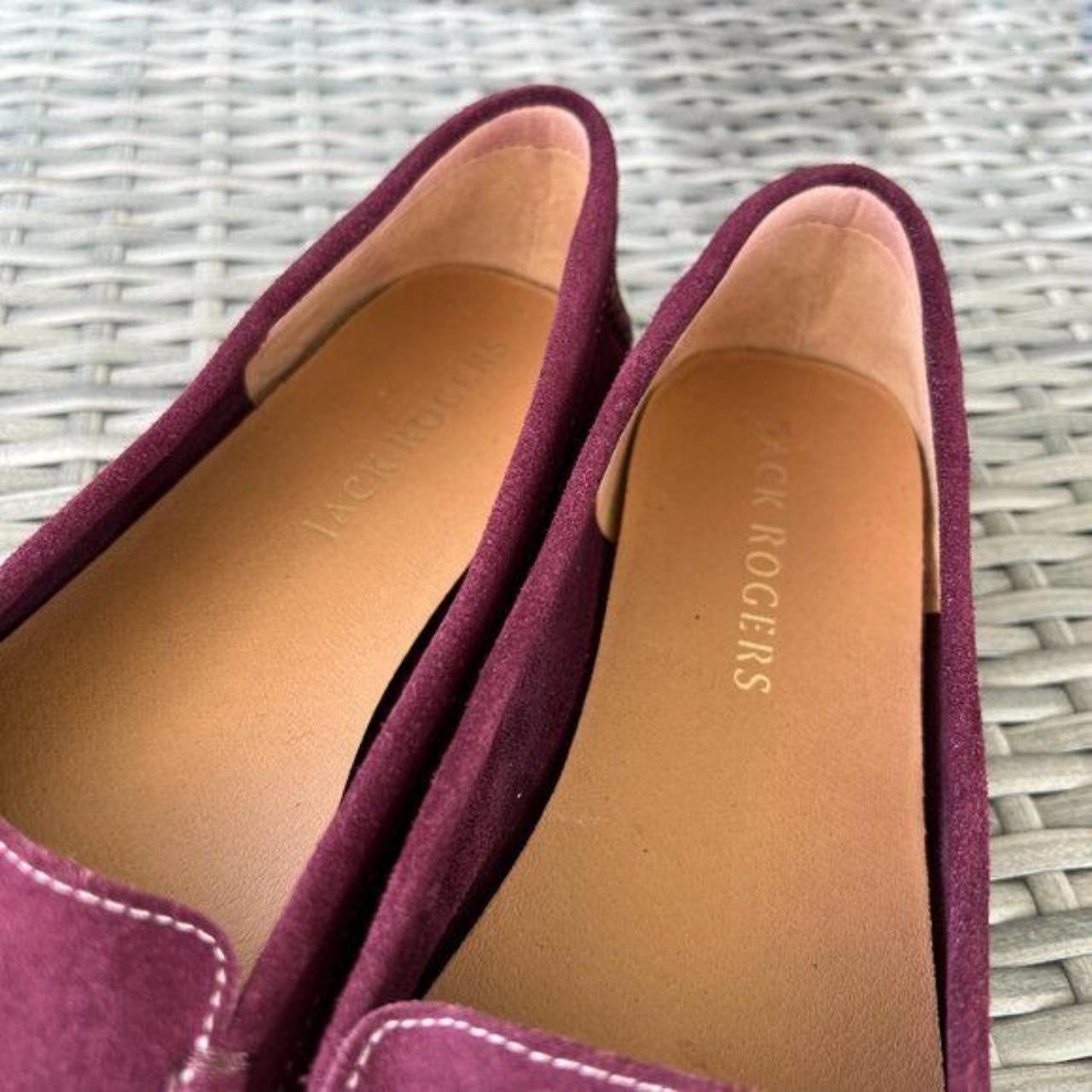 Jack Rogers Millie Burgundy Suede Depop