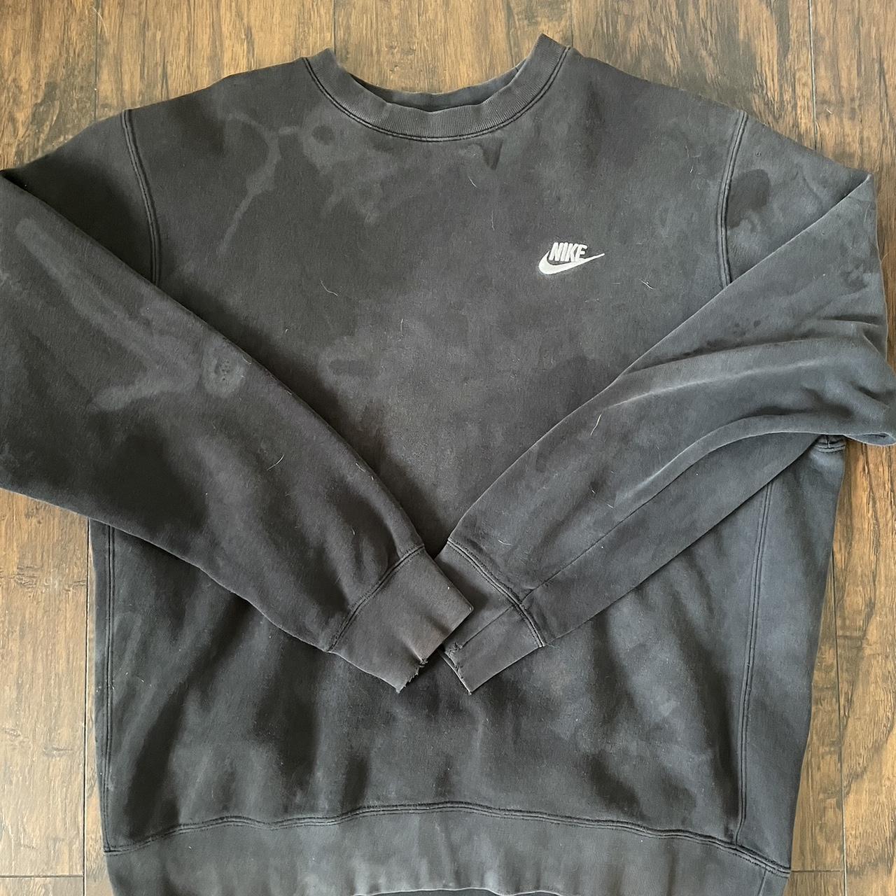bleached aqua nike sweatshirt