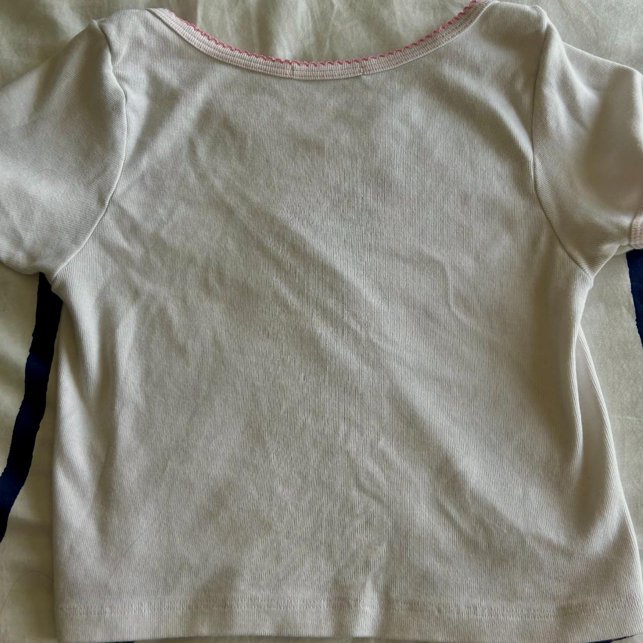 light pink brandy melville gina top! never worn and - Depop