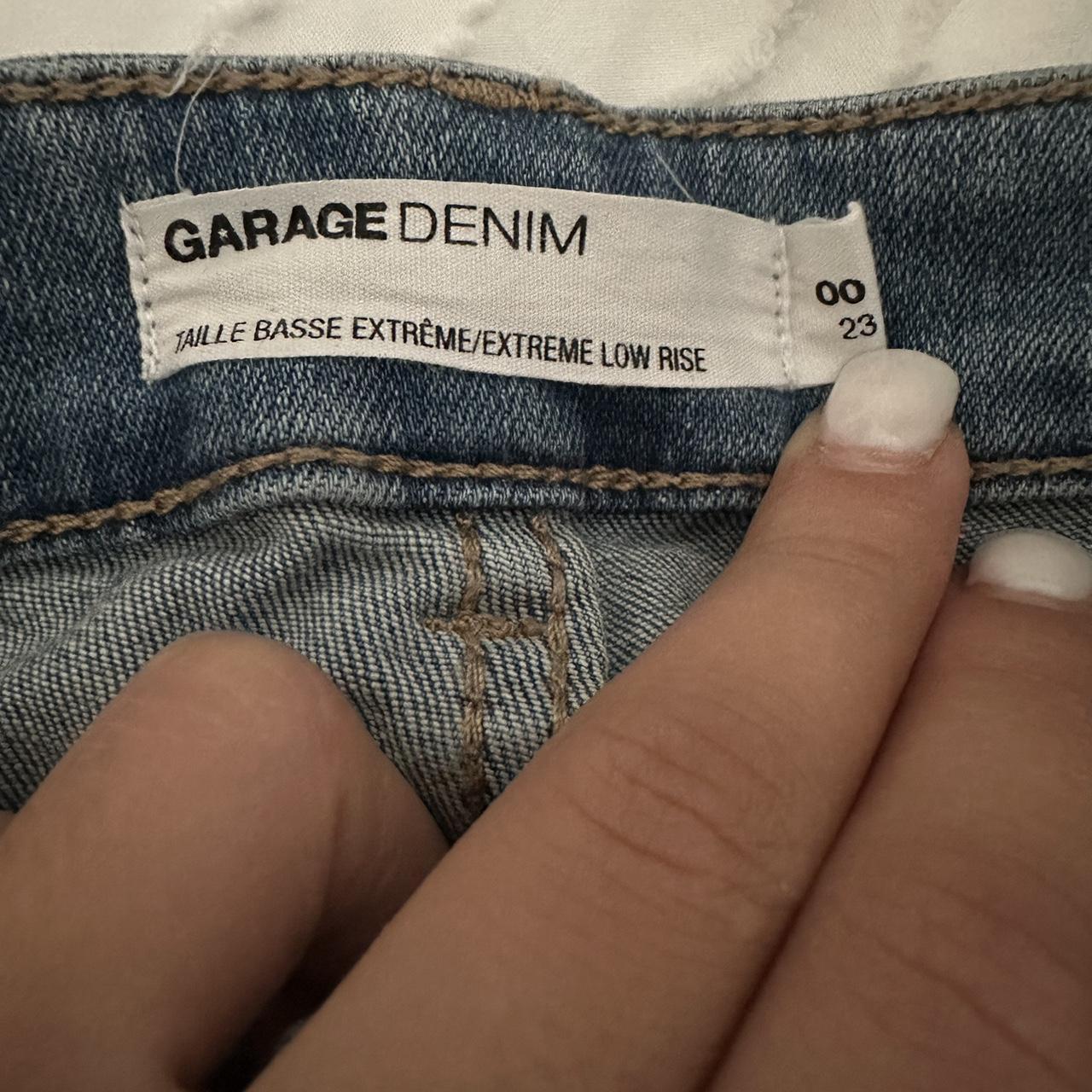 super low rise garage flare jeans, size 00. so cute,... Depop