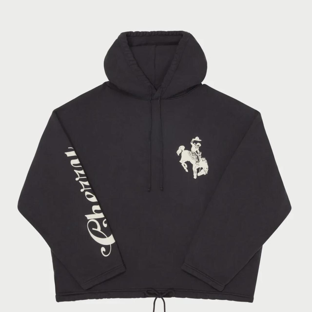 Cherry LA Women's Grey and Black Hoodie Depop