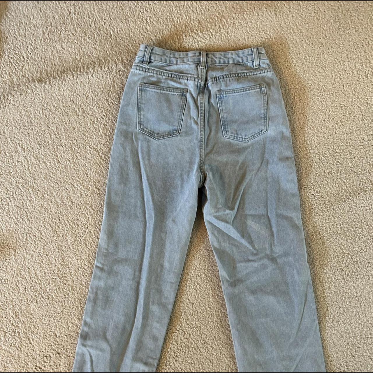 Romwe / Shein light wash denim jeans. Size small /... - Depop