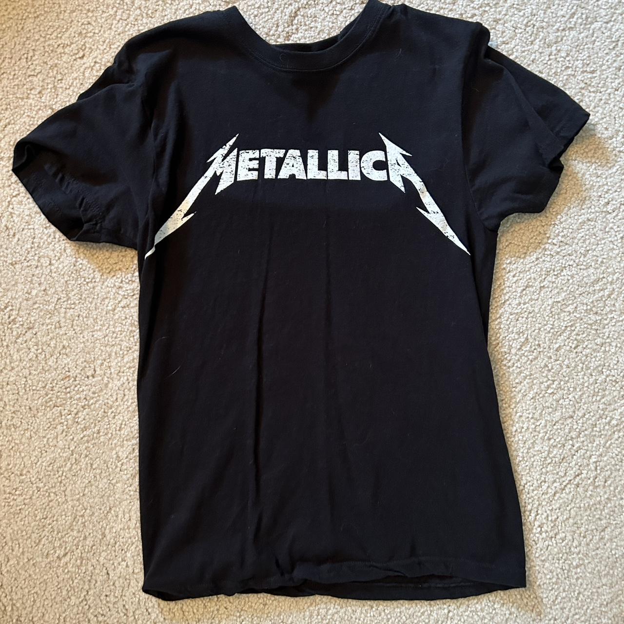 Women's fit small Metallica band t shirt. #metallia... - Depop