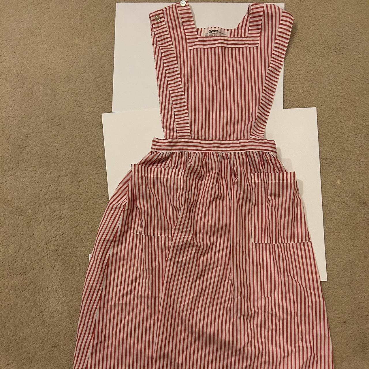 1940s style Vintage Candy Stripper dress. Made in... - Depop