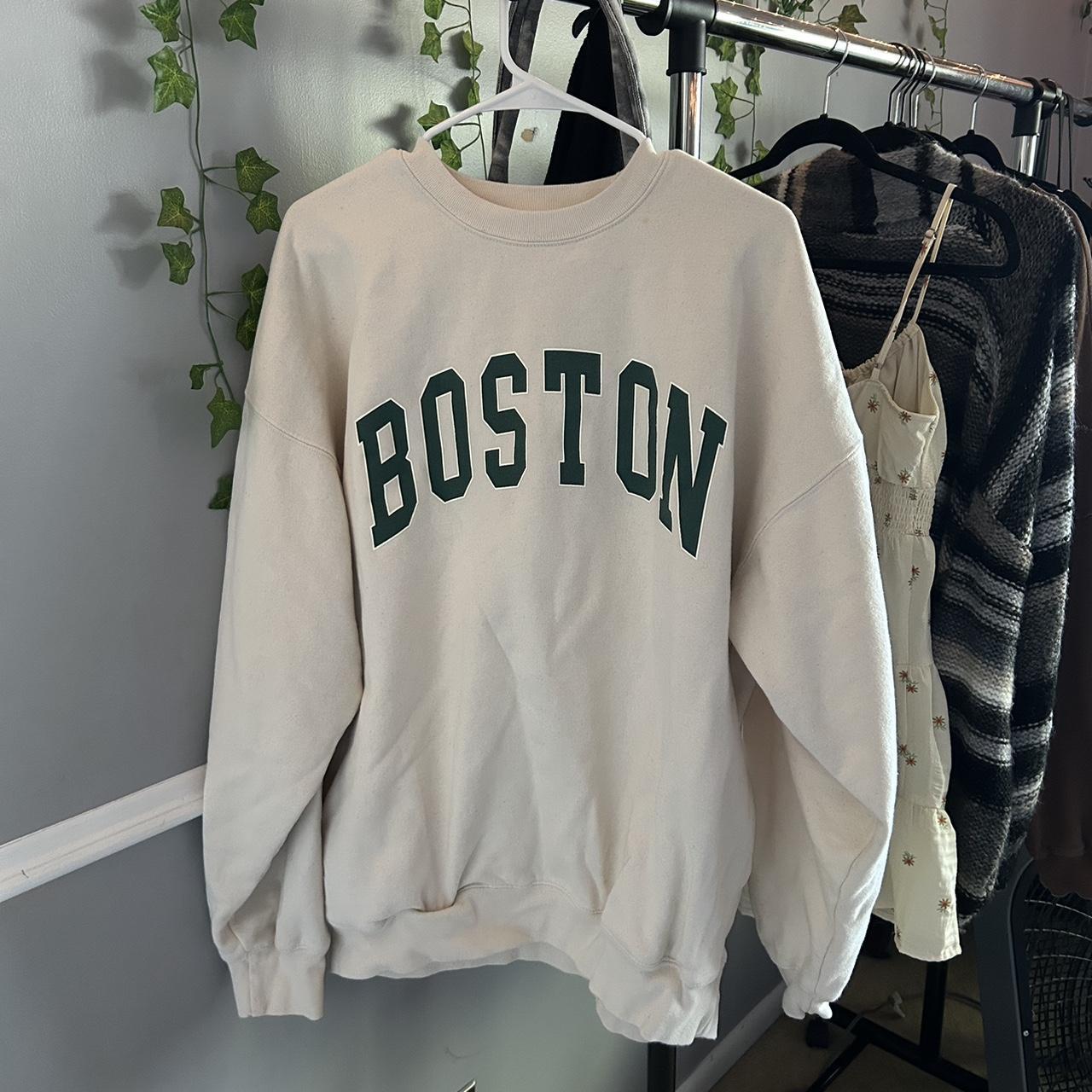 Brandy Melville Boston sweatshirt - small stain... - Depop