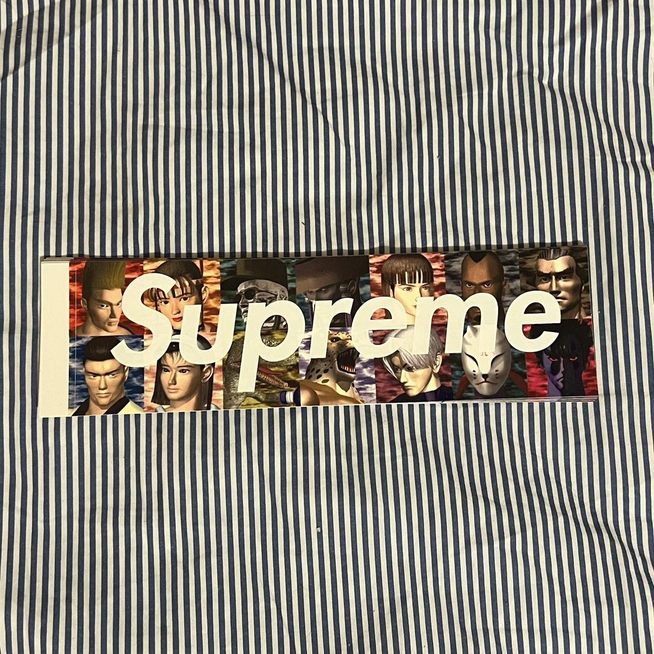supreme tekken box logo sticker | Depop