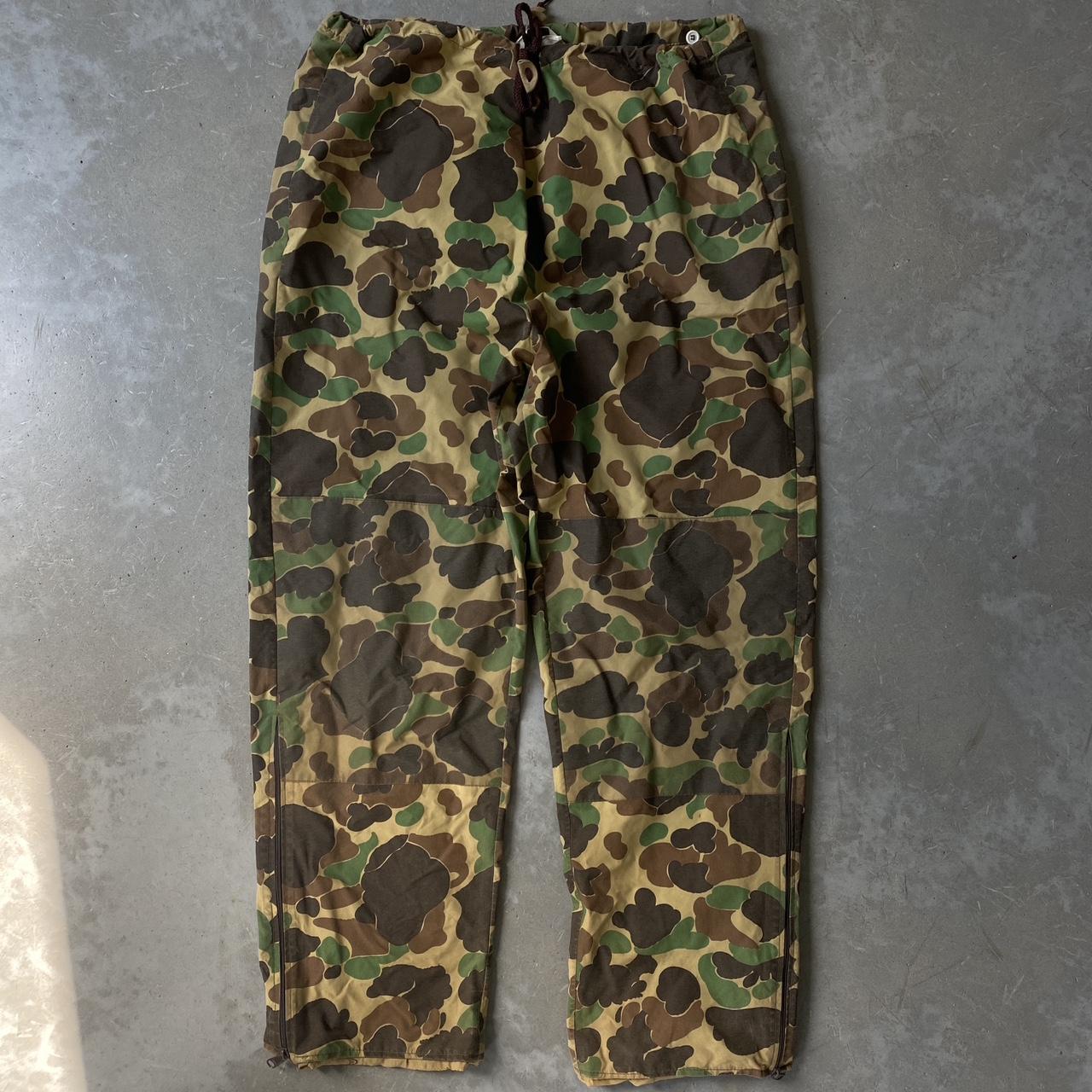 Vintage Gore-Tex Duck camo parachute pants super... - Depop