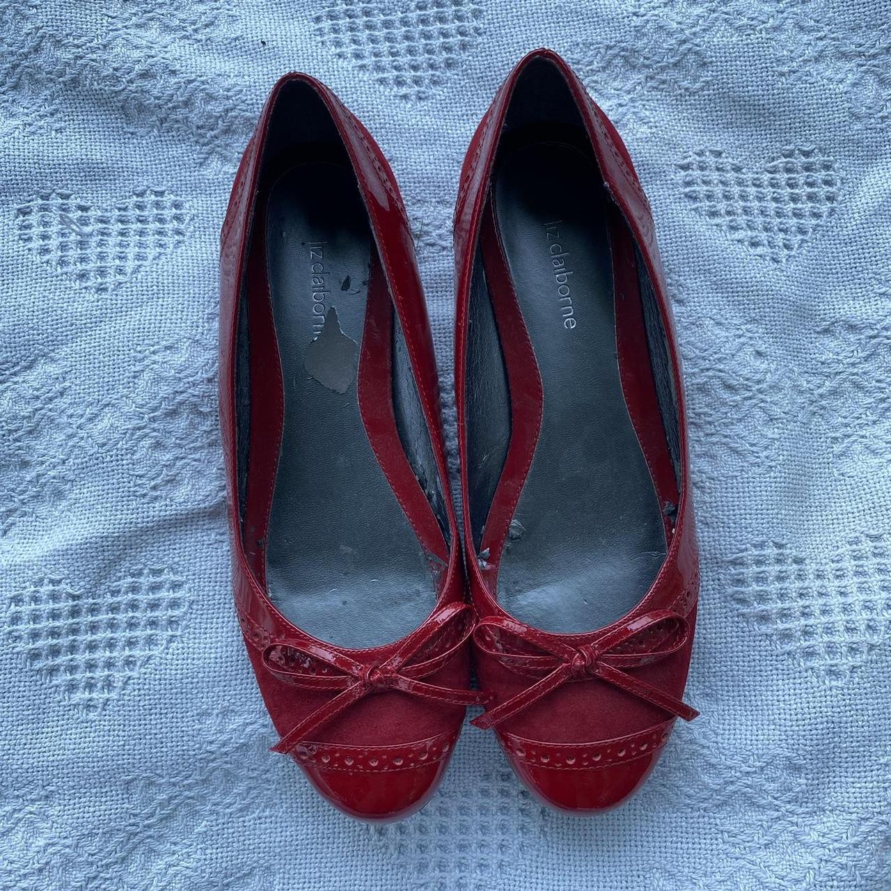 Liz Claiborne Women's Red Balletshoes Depop