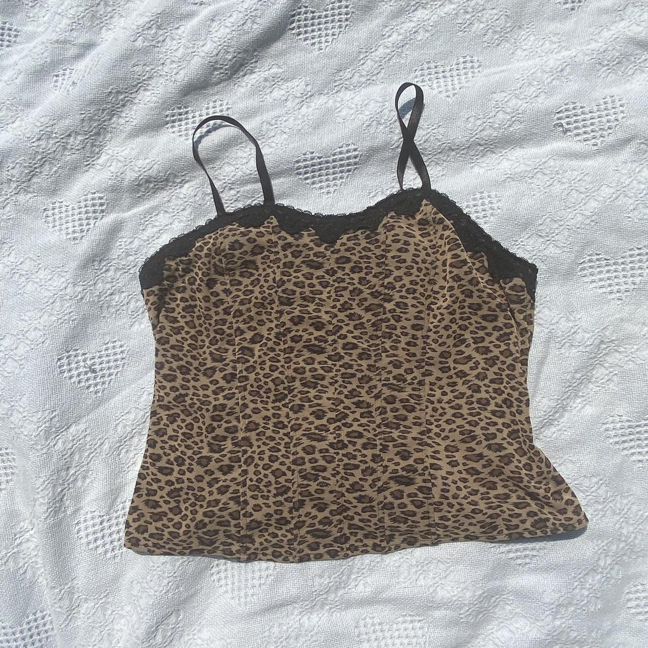 VINTAGE CHEETAH CORSET TOP super cute corset top i... - Depop