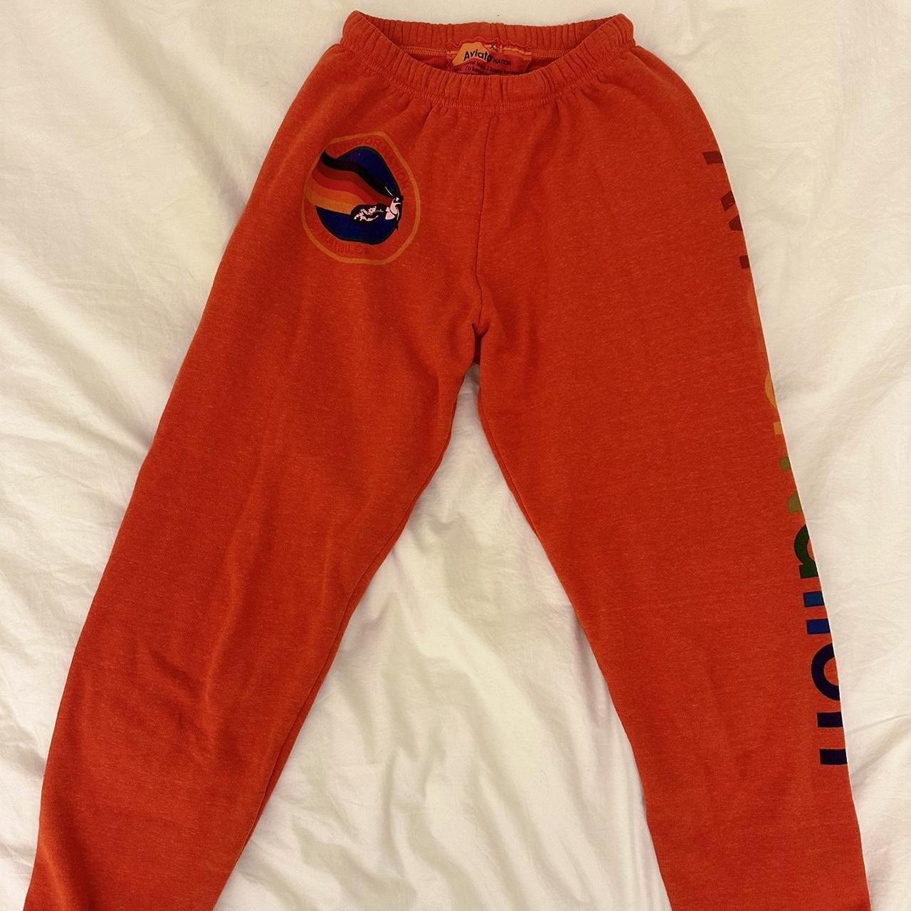 Aviator Nation Miami Sweatpants Orange,