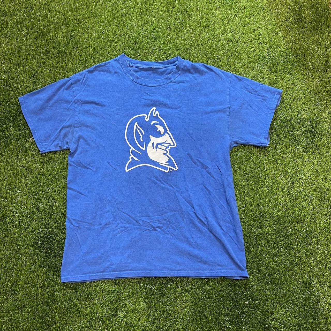 university blue dunks shirt