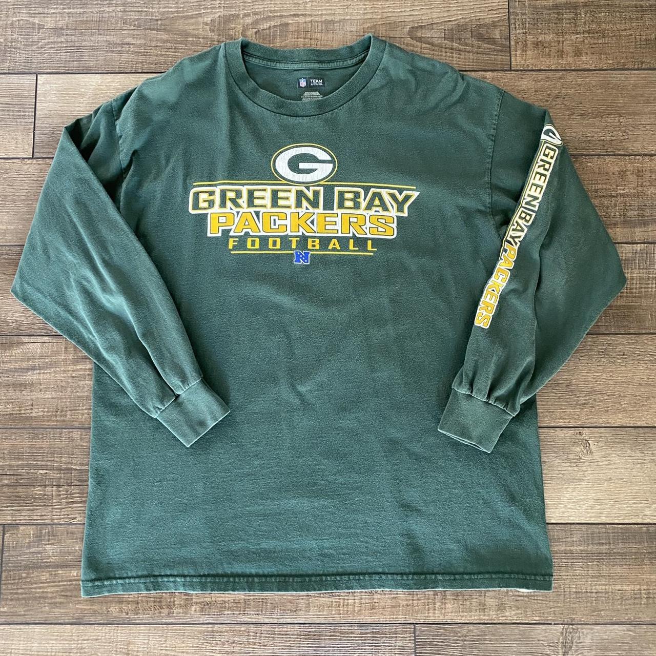 Green Bay Packers NFL Team Apparel Long Sleeve Shirt - Depop
