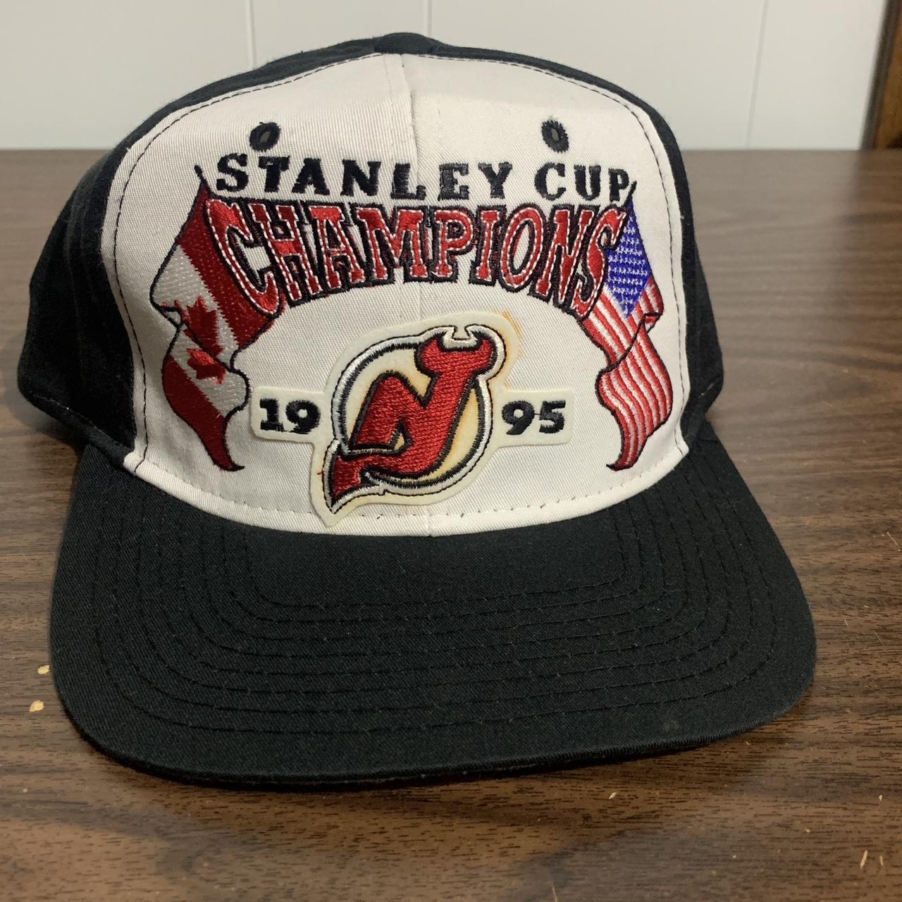 New Jersey Devils 1995 Stanley Cup Champions Vintage Starter Snapback Cap  Hat