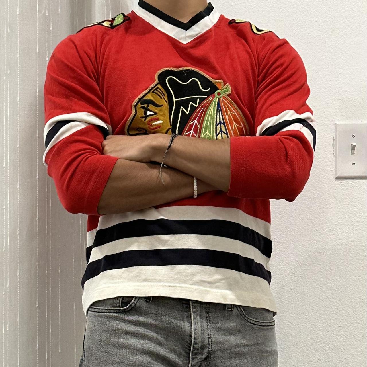 Chicago blackhawks jersey Winter classic throwback - Depop