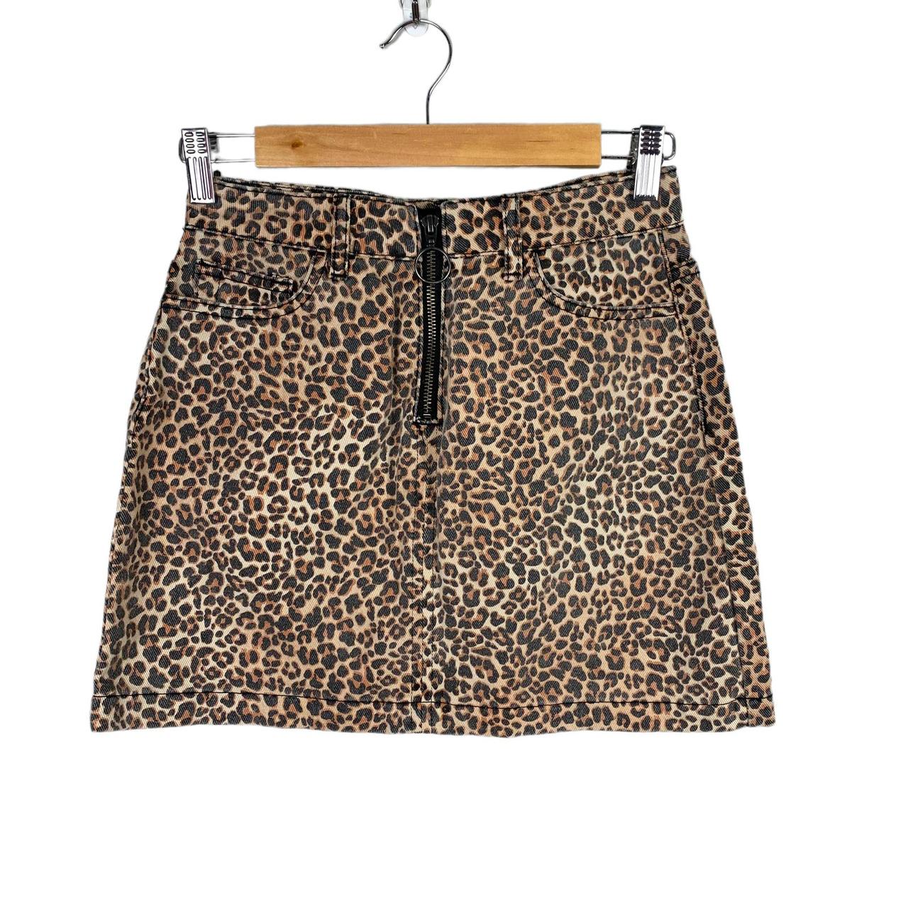 Cheetah print skirt clearance jean