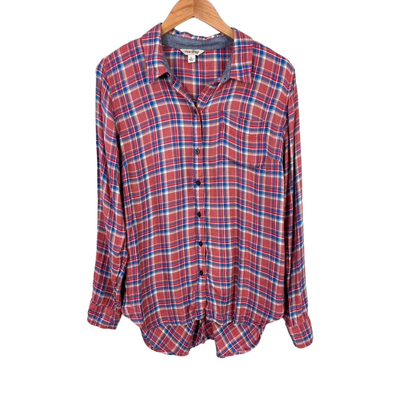 Lucky brand store bungalow plaid shirt