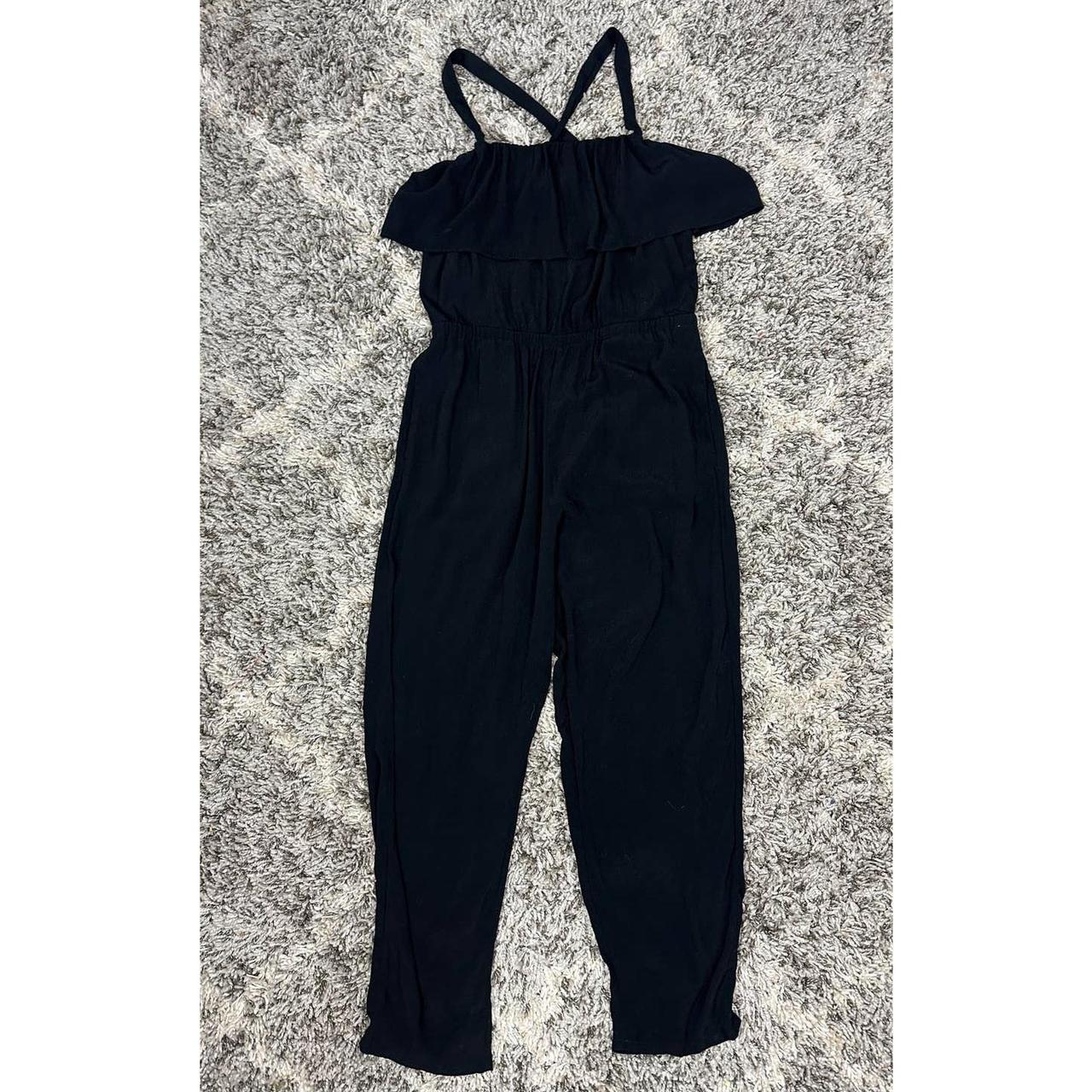 Madewell apron best sale ruffle jumpsuit