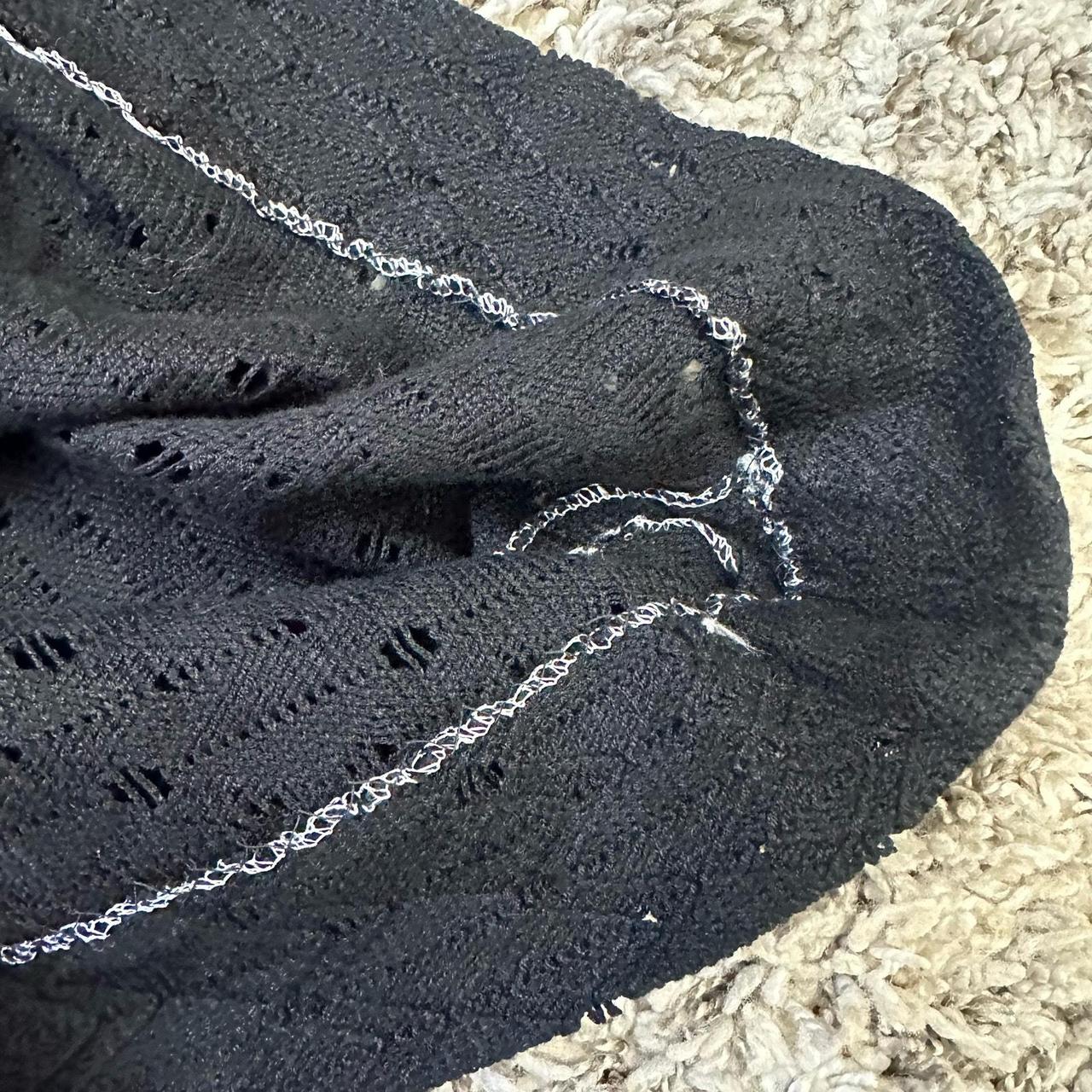 Women's Dress - Black - XS – Vintage Black Mesh L… - image 7