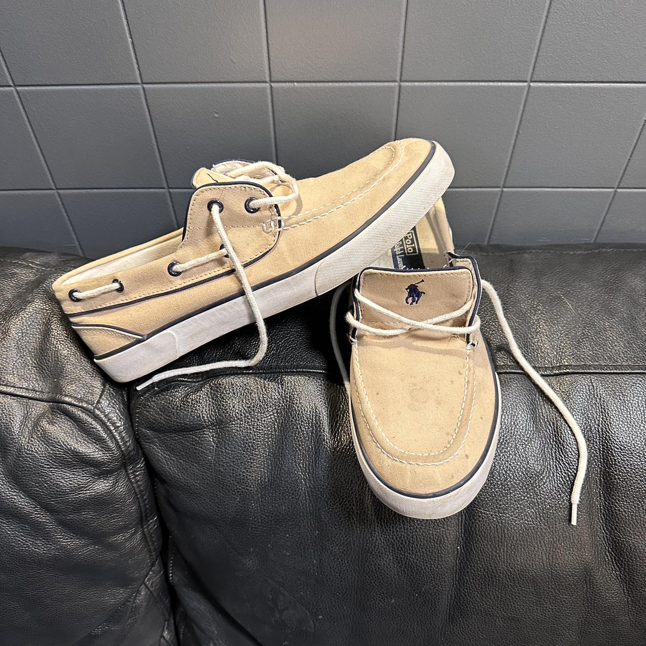 Lander Canvas Boat Shoes Ralph Lauren Polo Lightly... Depop