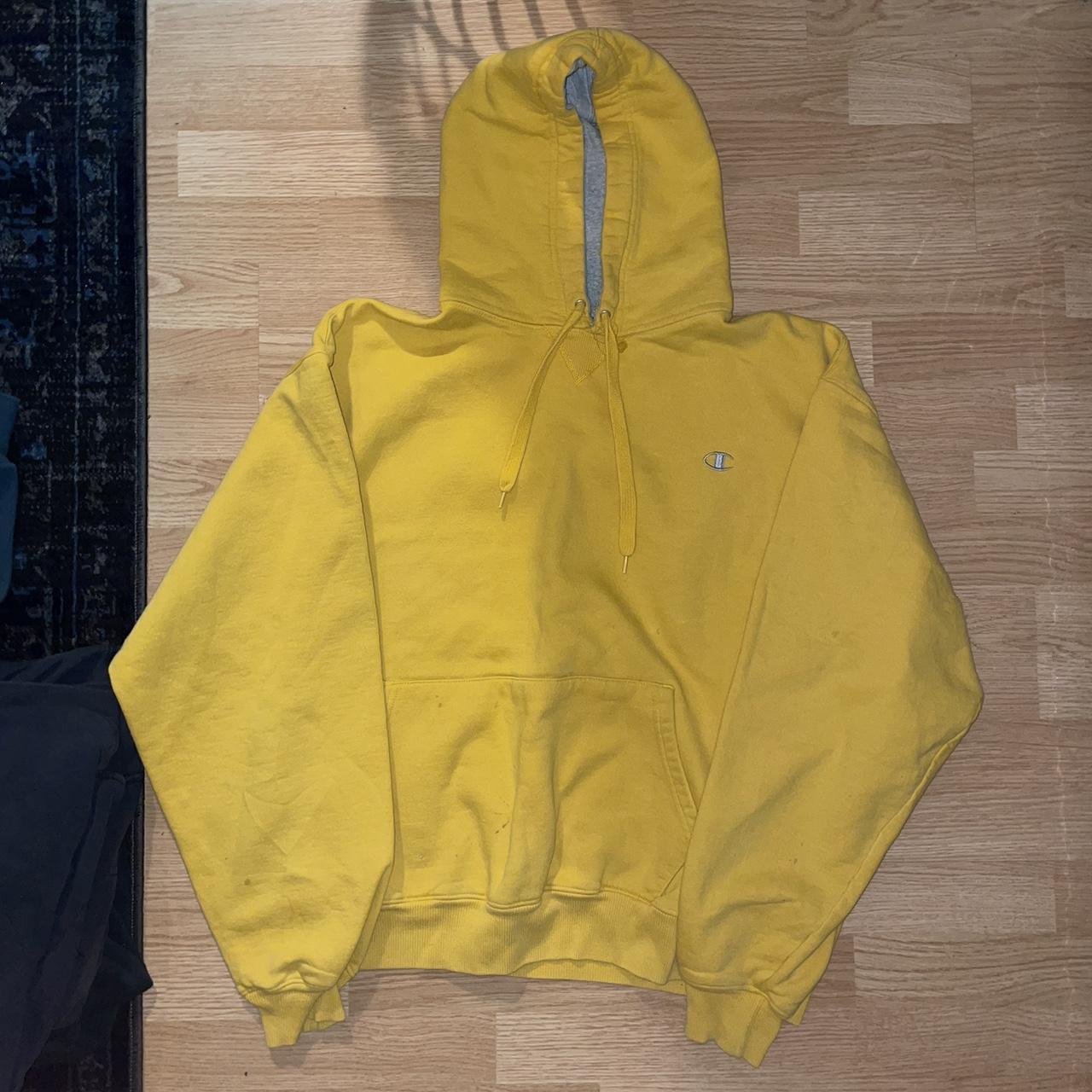 vintage vtg y2k yellow champion hoodie this is a