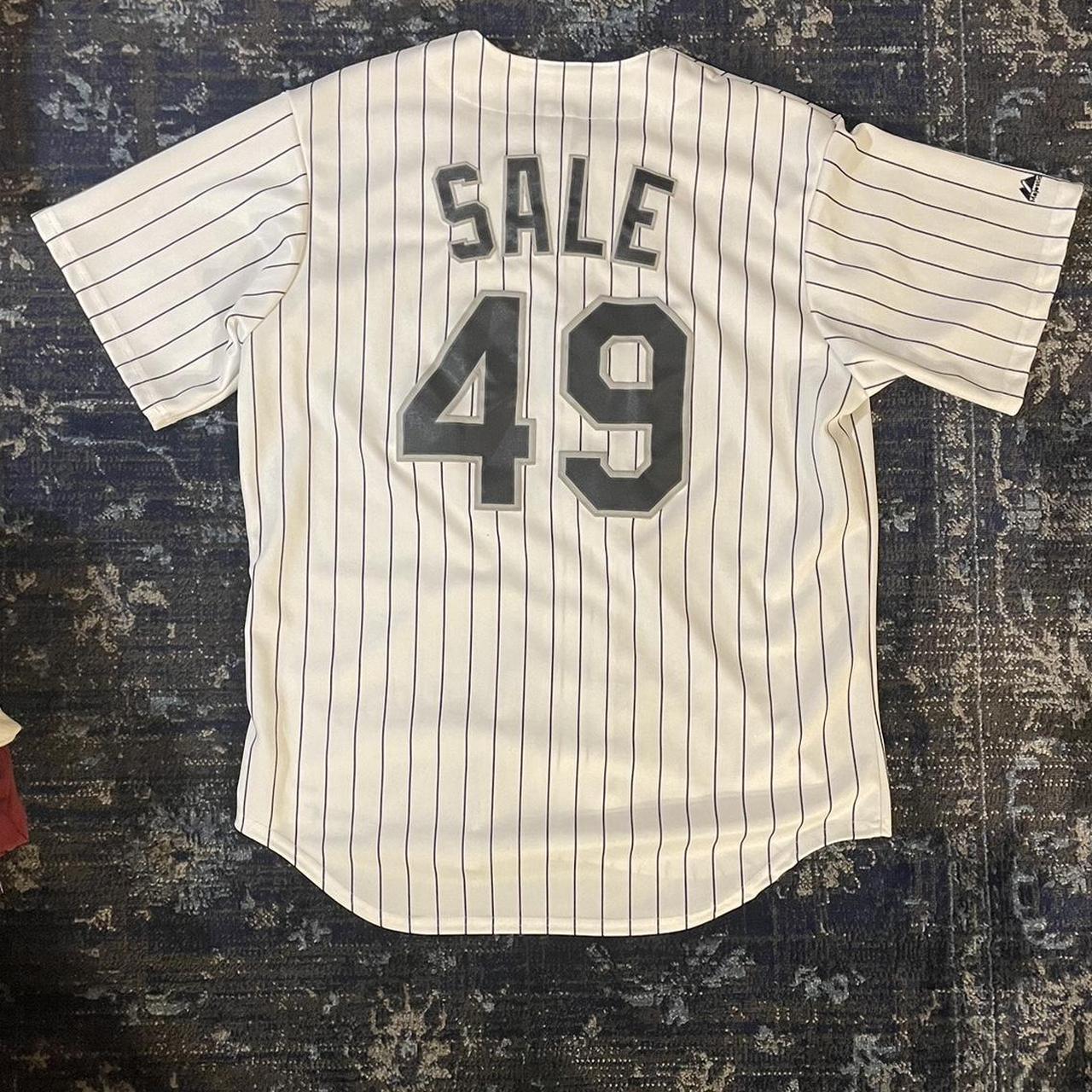 sale #48 chicago white sox jersey mlb pit to pit x - Depop
