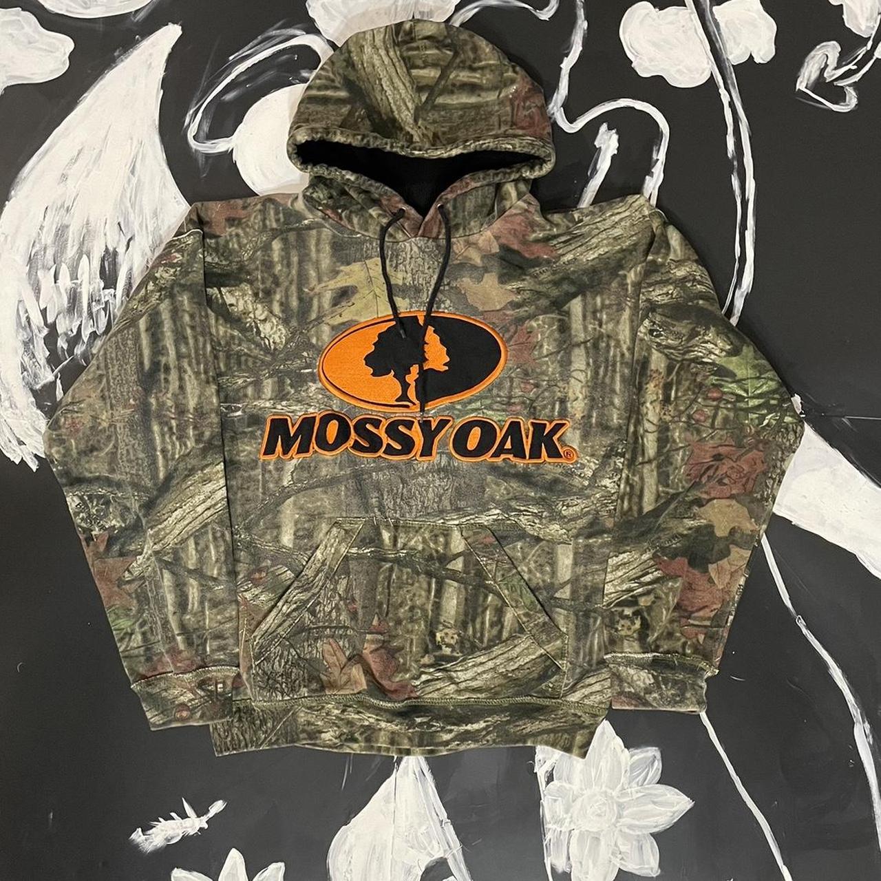 mossy oak y2k camo hoodie pit to pit x length 22 x... - Depop