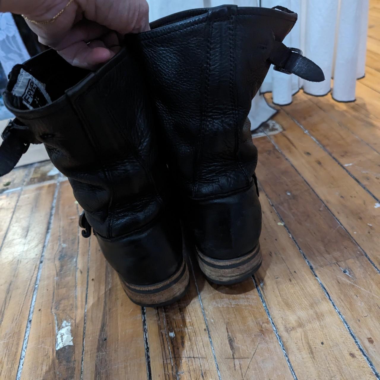 frye leather boots womens