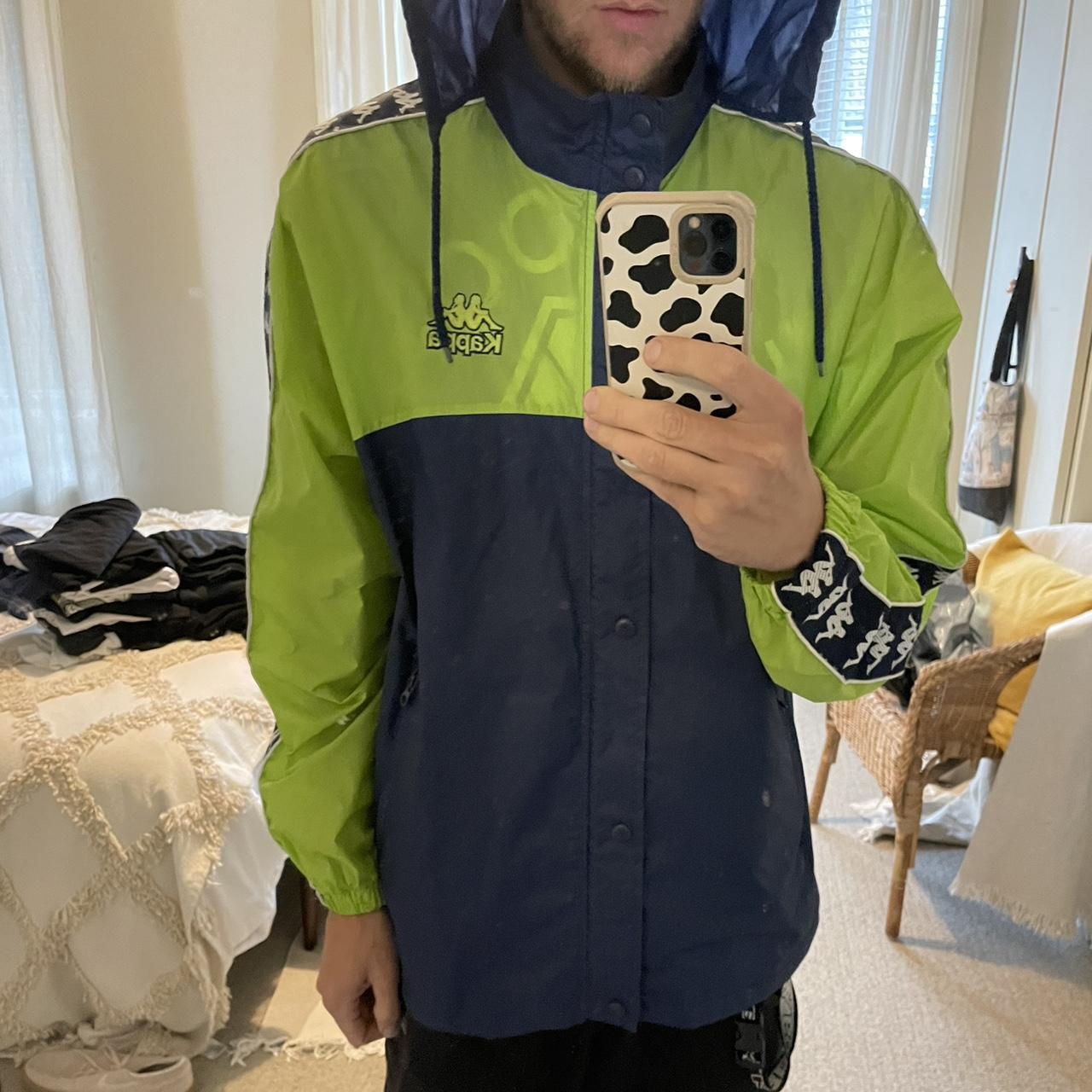 Super mega rare lime green and navy Kappa