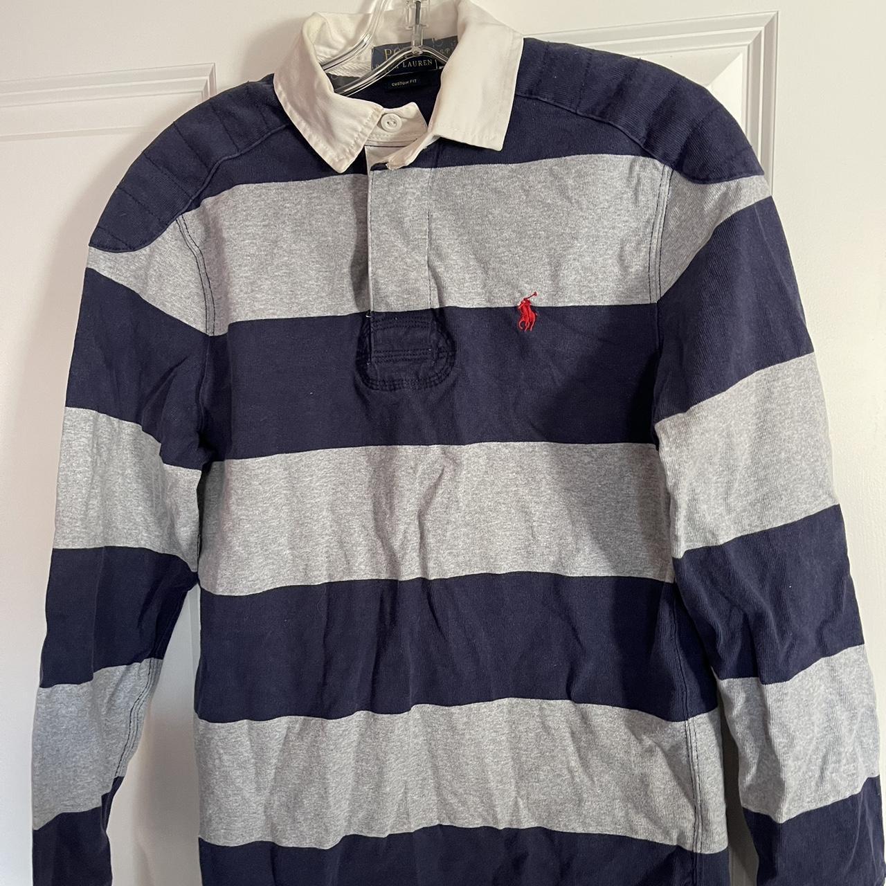 Vintage 90s Polo Ralph Lauren rugby shirt Super... - Depop