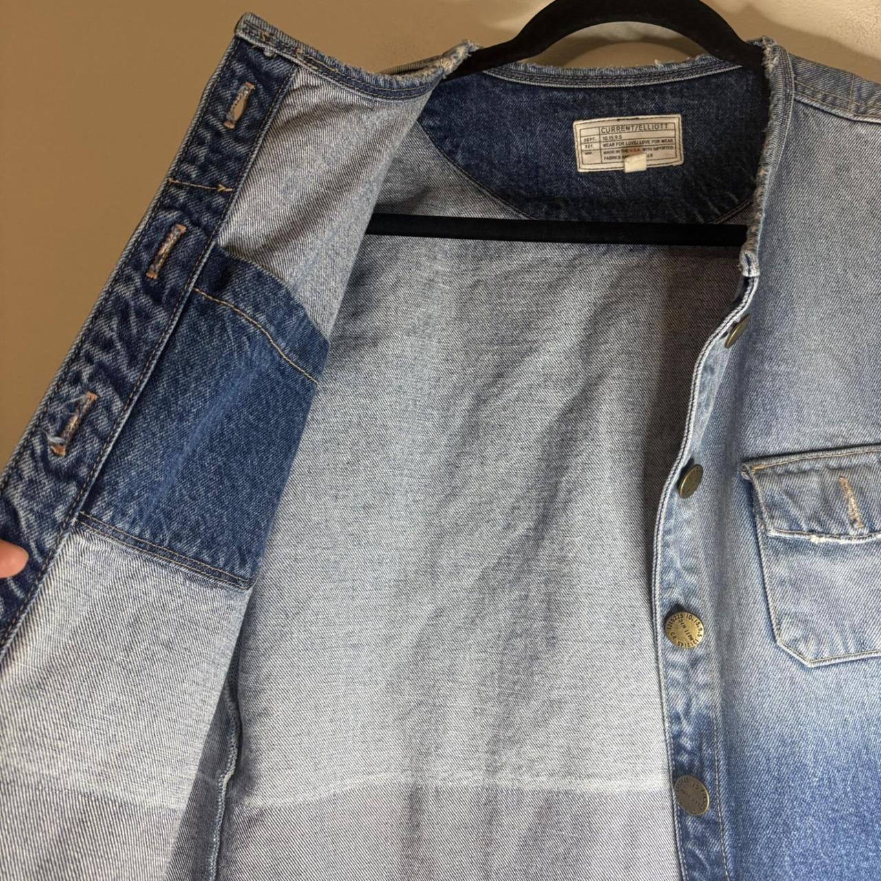 Current/Elliott Women's Shacket Jacket - Blue - S… - image 3