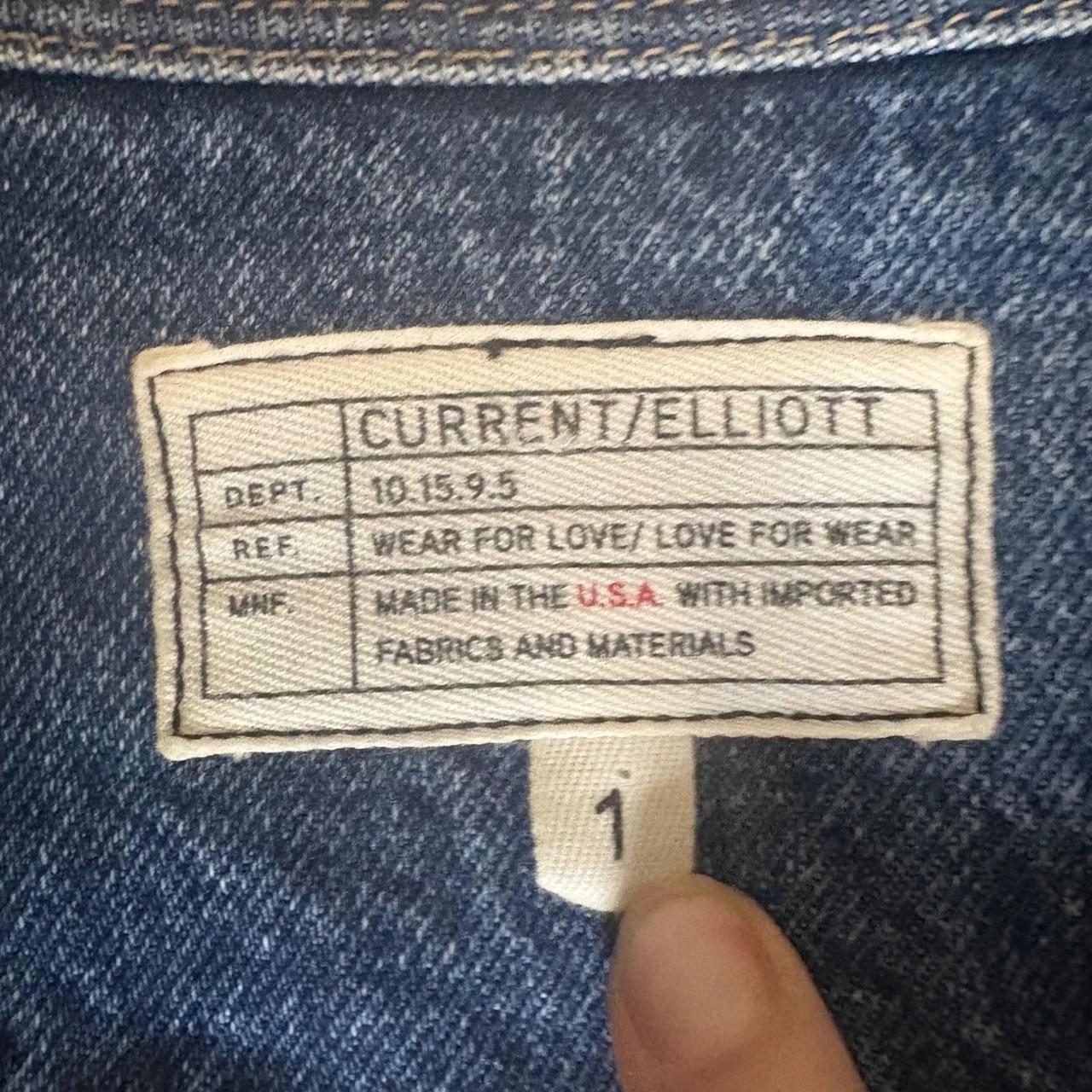 Current/Elliott Women's Shacket Jacket - Blue - S… - image 4