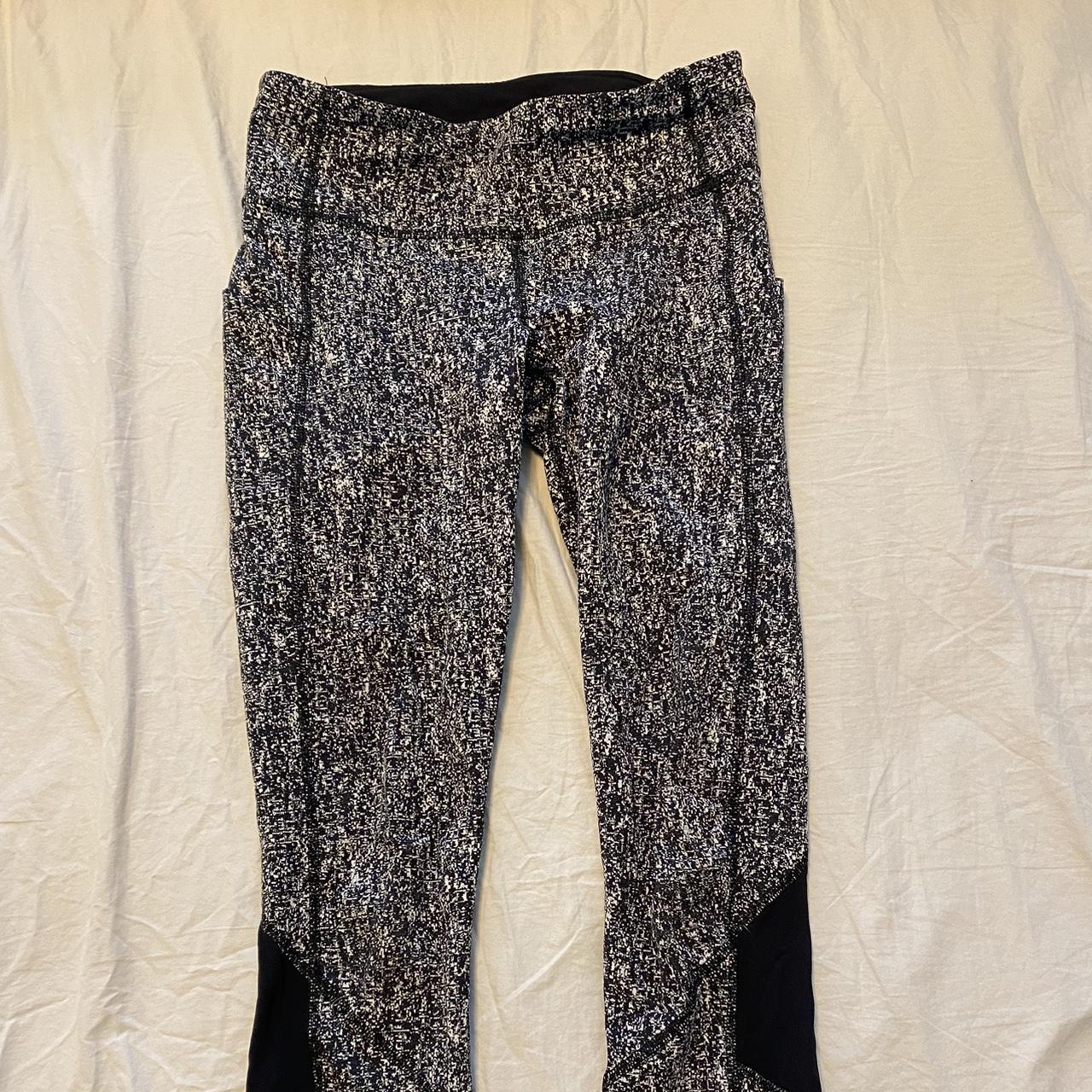 lululemon gray black speckled heathered colorblock - Depop