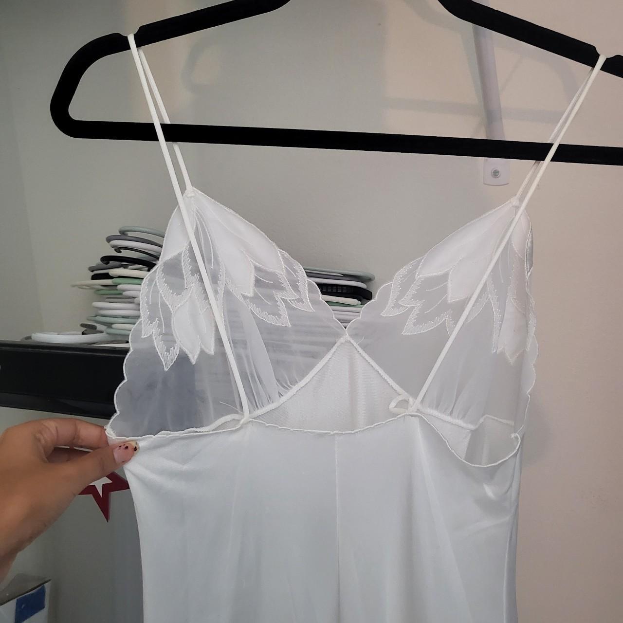 ☆vintage long white slip dress☆ - beautiful white... - Depop