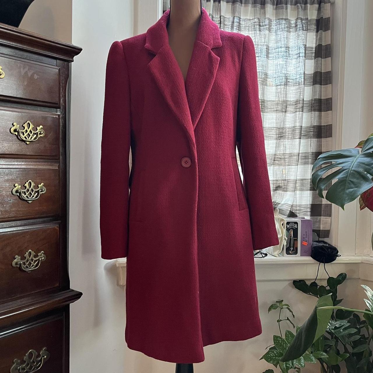 ♥️ Lovely Red ‘Clements Ribeiro’ Wool Coat ♥️ one... - Depop