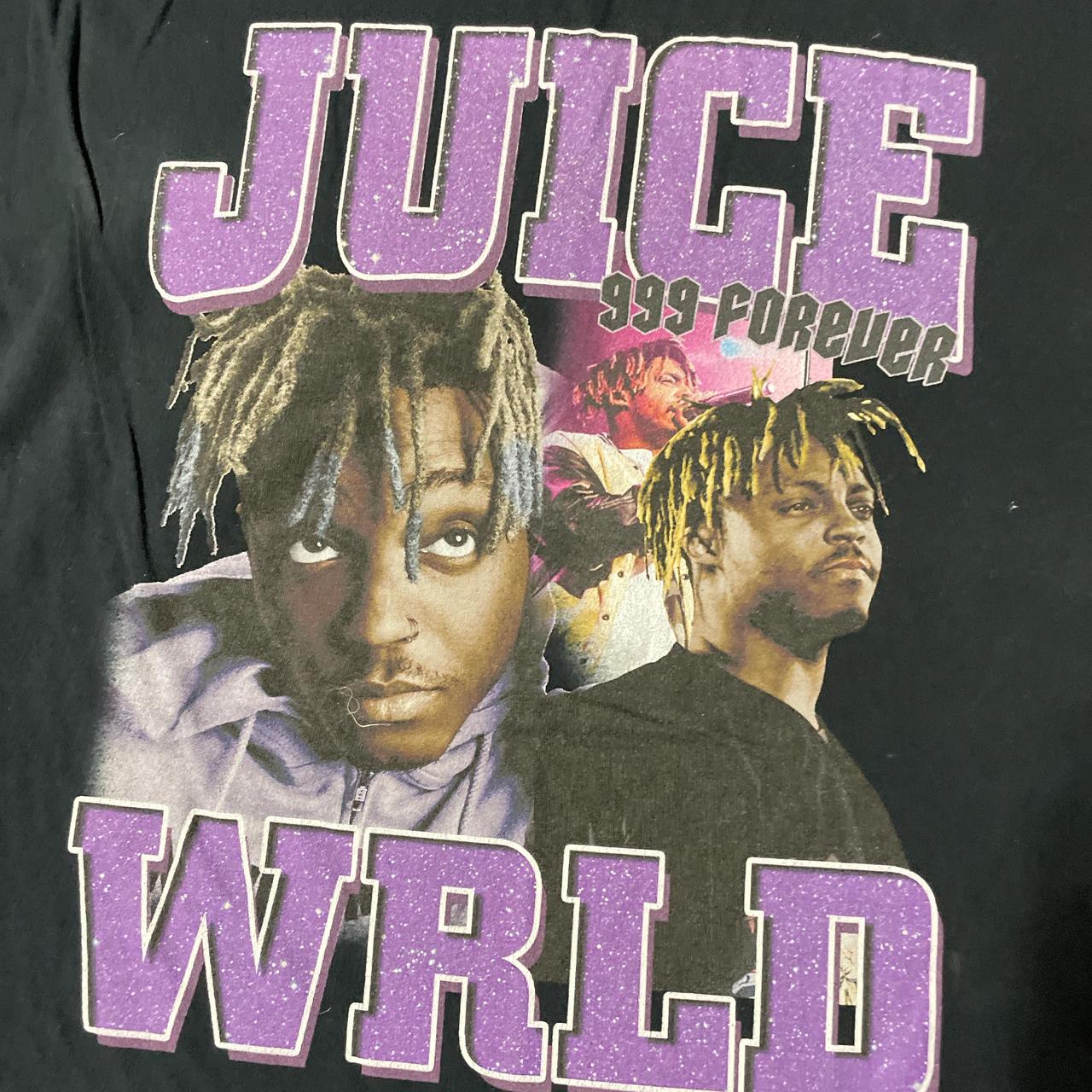 Y2K Juice Wrld 999 shirt Pit to pit- 21 Length-... - Depop