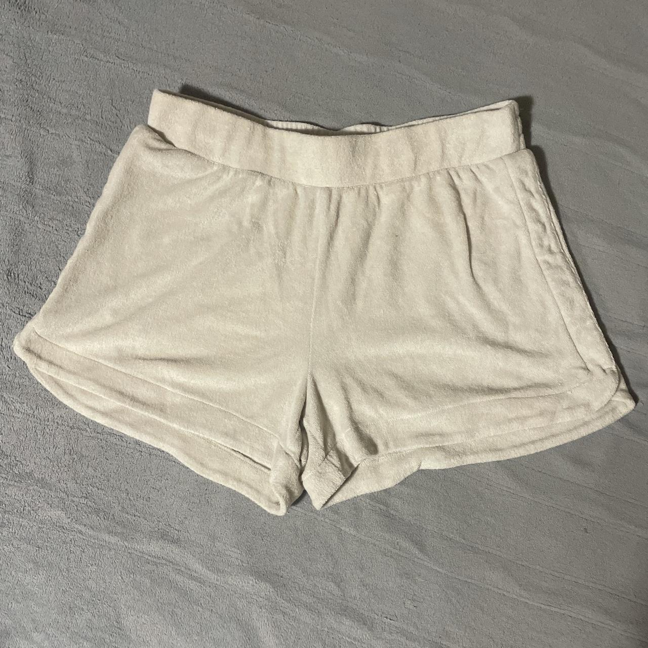 A New Day Women's Cream and Tan Shorts | Depop