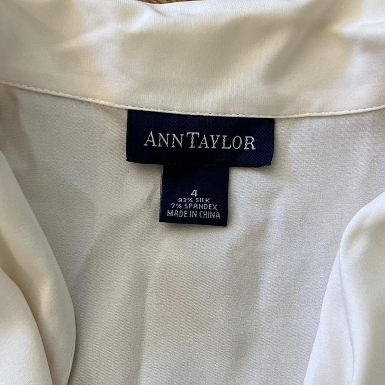 Ann Taylor Women's White Blouse (3)