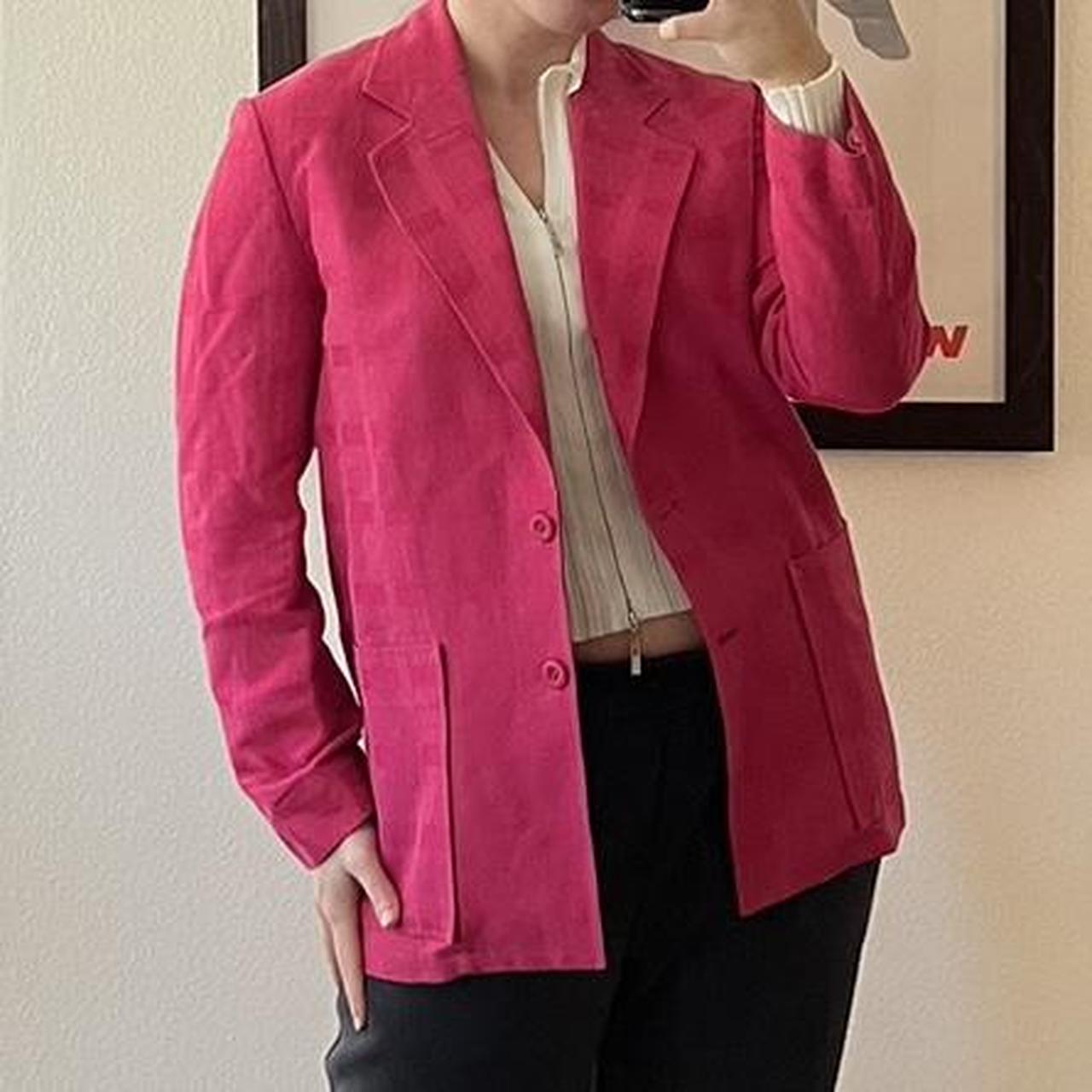 Halston Women's Blazer Jacket Pink S – vintage beautiful
