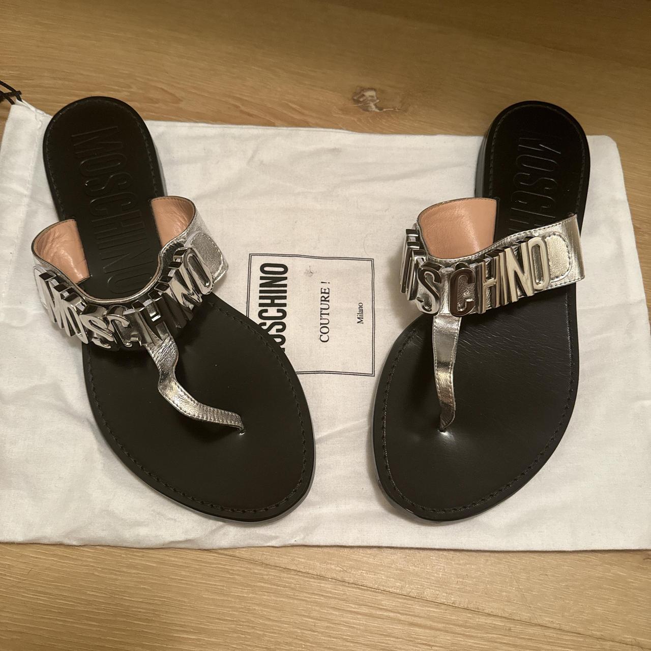 moschino plastic sandals