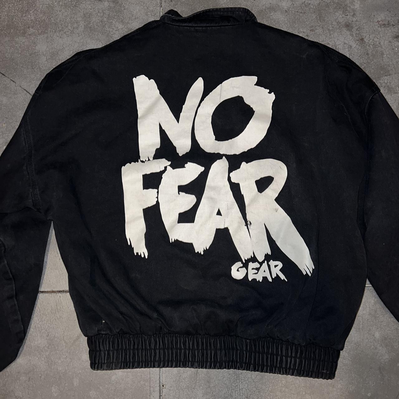 VINTAGE NO FEAR BOMBER JACKET size medium can. Depop