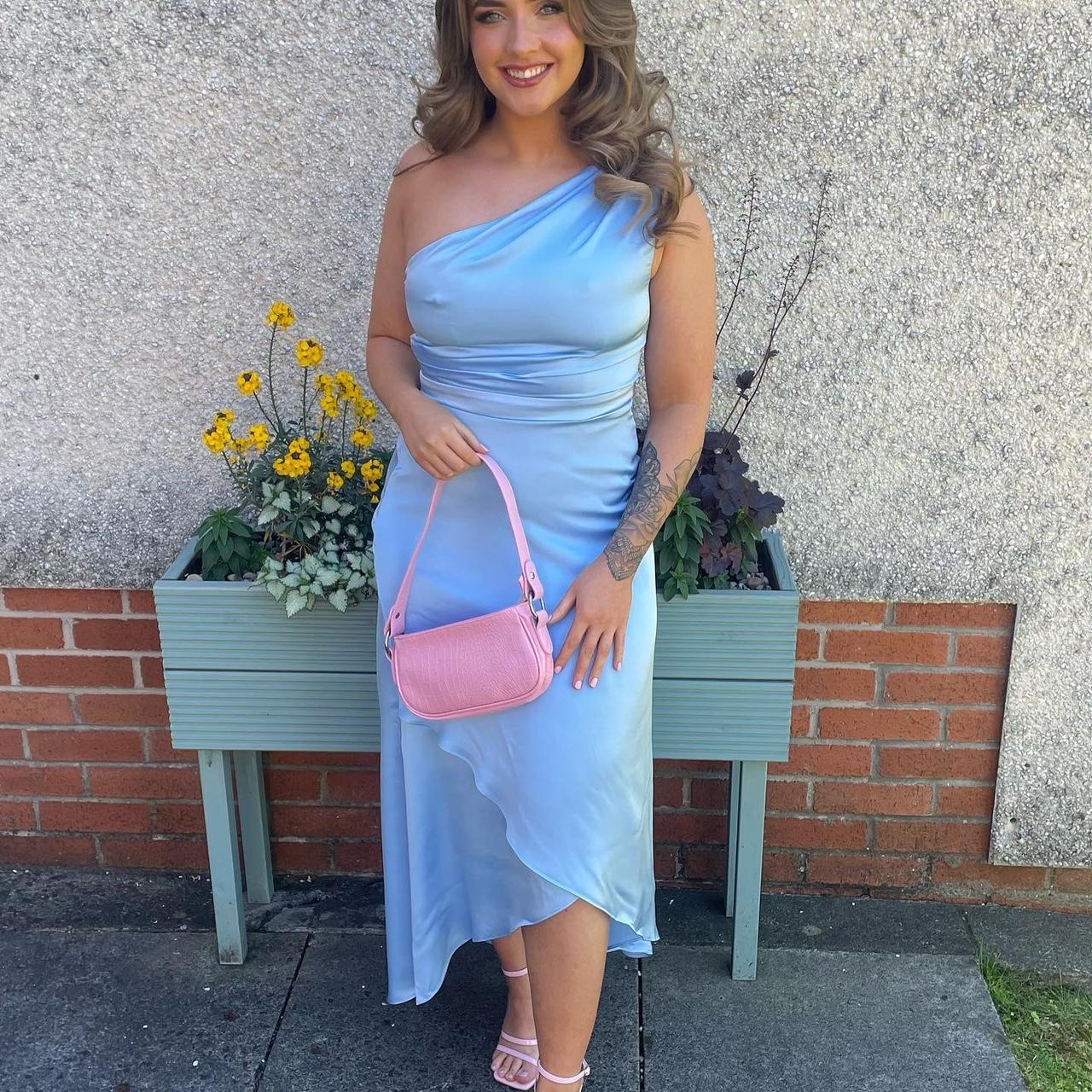 ASOS Women's Blue Dress Depop