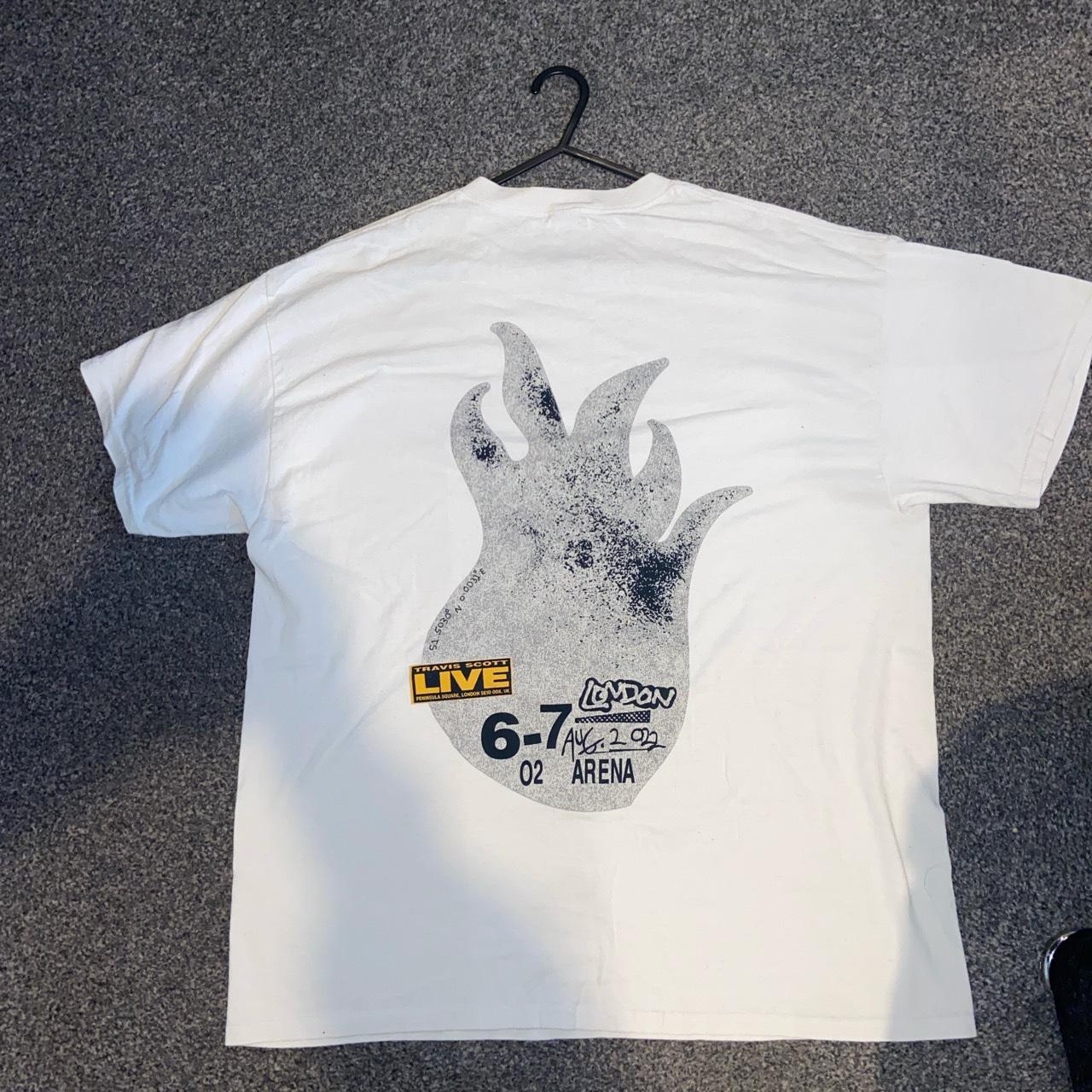 travis scott white t shirt